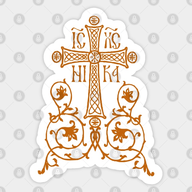 Orthodox Cross Design Sticker by EkromDesigns